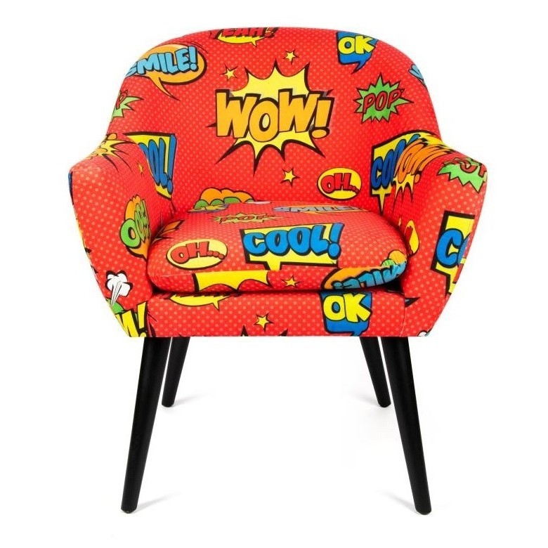Acquista online Fauteuil de salon Excelsa Pop, style bande dessinée, multicolore, cod.68589 Excelsa